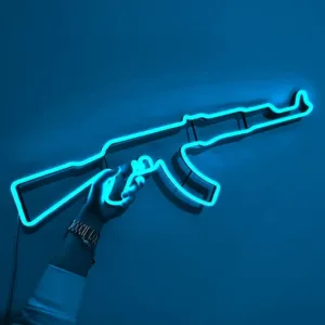 لوحة نيون كلاشنكوف  | AK-47 Neon Wall Light
