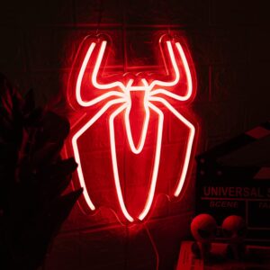 لوحة نيون سبايدرمان الحمراء | Spider-Man Neon Emblem
