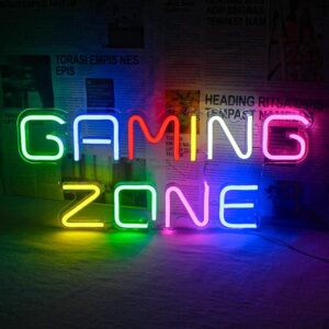 لوحة نيون منطقة الألعاب | GAMING ZONE Neon