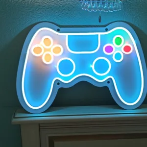لوحة نيون يد تحكم بلايستيشن