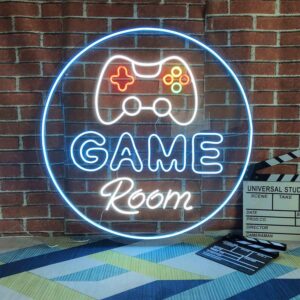 لوحة نيون "Game Room" بإضاءة LED عصرية