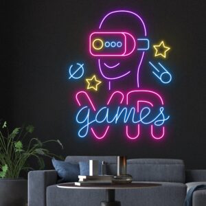 VR Games LED Neon Acrylic Artwork