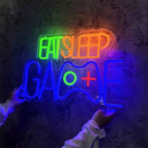 لوحة نيون إيت سليب جيم