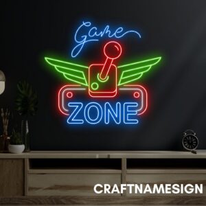 لوحة نيون منطقة الألعاب