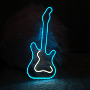 يافطة نيون "گيتار"