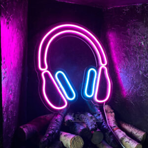 يافطة نيون "سماعات"