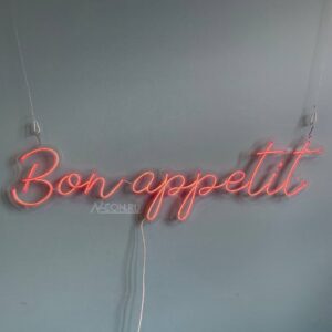 لافتة نيون Bon appetite