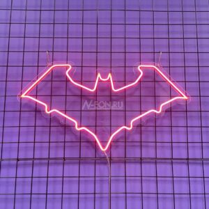 لافتة نيون على شكل خفاش ????✨