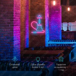 لافتة نيون أركيلة بسيطة