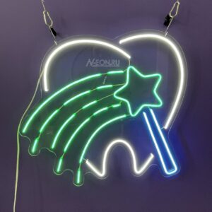 لوحة نيون سن وياها عصاية سحرية