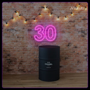 ارقام نيون لعيد ميلاد - 30 سنة