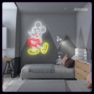 لافتة نيون ميكي ماوس ??