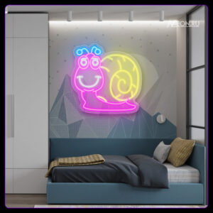 لافتة نيون حلزون ????