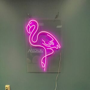 لوحة نيون فلامينغو وردي ??????