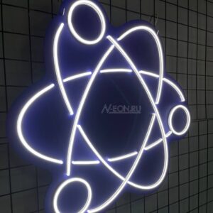 ساين نيون مثل رسمة ذرة