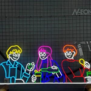 لافتة نيون
ضيوف مرتاحين