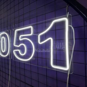 أرقام نيون 51 - واحد وخمسين