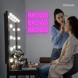 لافتة نيون Brows Brows Brows