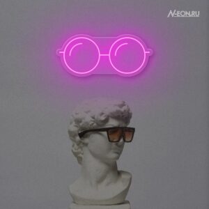 لافتة نيون نظارات نظر