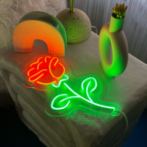 يافطة نيون "وردة"