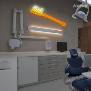 لوحة نيون - فرچة أسنان