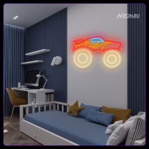 لافتة نيون سيارة Hot Wheels ????