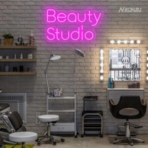 لافتة نيون Beauty Studio