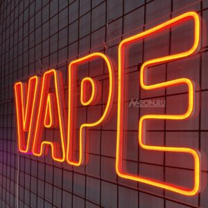 لافتة نيون VAPE بخط مجسم