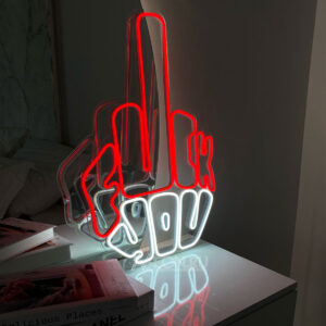 لافتة نيون "Fuck you"