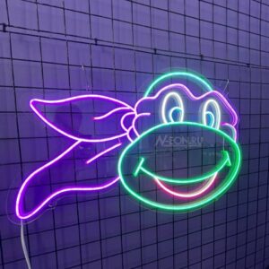 لوحة نيون سلحفاة دوناتيلو