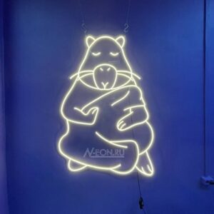 لوحة نيون كابيبارا - كابيبودا ????????‍♂️