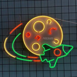 ساين نيون كوكب وصاروخ