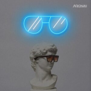 لافتة نيون نظارات شمسية