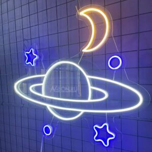 ساين نيون كوكب ويا نجوم