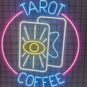 لافتة نيون Tarot coffee