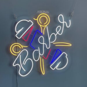 يافطة نيون باربر