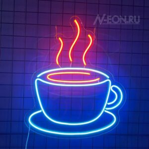 لافتة نيون كوب قهوة