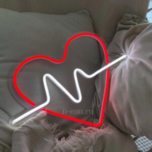 يافطة نيون "قلب ويه نبض"