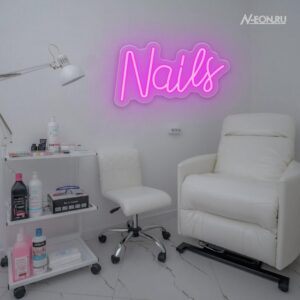 يافطة نيون Nails