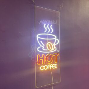 يافطة نيون هوت كوفي