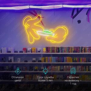 لوحة نيون دنلف سيكارة لف