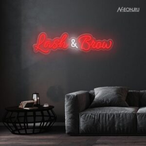 يافطة نيون Lash & Brow