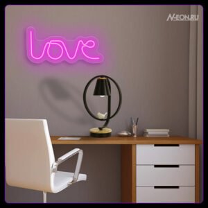 ساين نيون حب بتصميم مينيماليزم