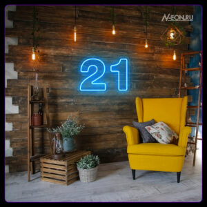 أرقام نيون مجسمة لعيد ميلاد - 21