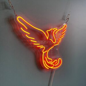 لافتة نيون طائر الفينيق