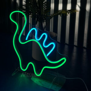 لافتة نيون "ديناصور"