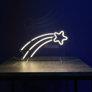 لافتة نيون النجمة السابحة